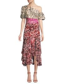 AMUR - JAYLAH SILK CHIFFON ONE-SHOULDERED DRESS at Saks Fifth Avenue